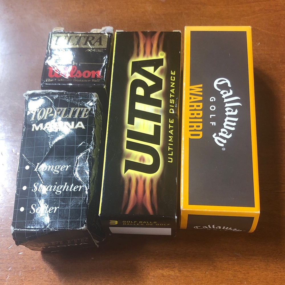 Callaway Warbird & Ultra Golf Ball Multi-Pack - Black/Yellow/Orange nwt